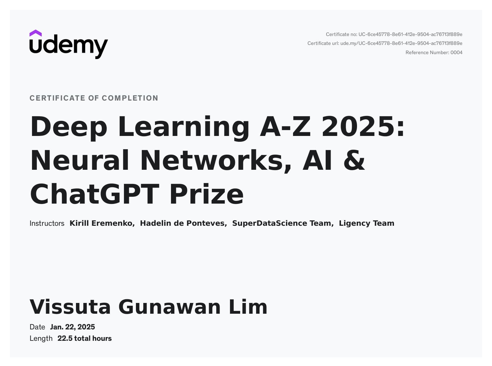 Deep Learning Course